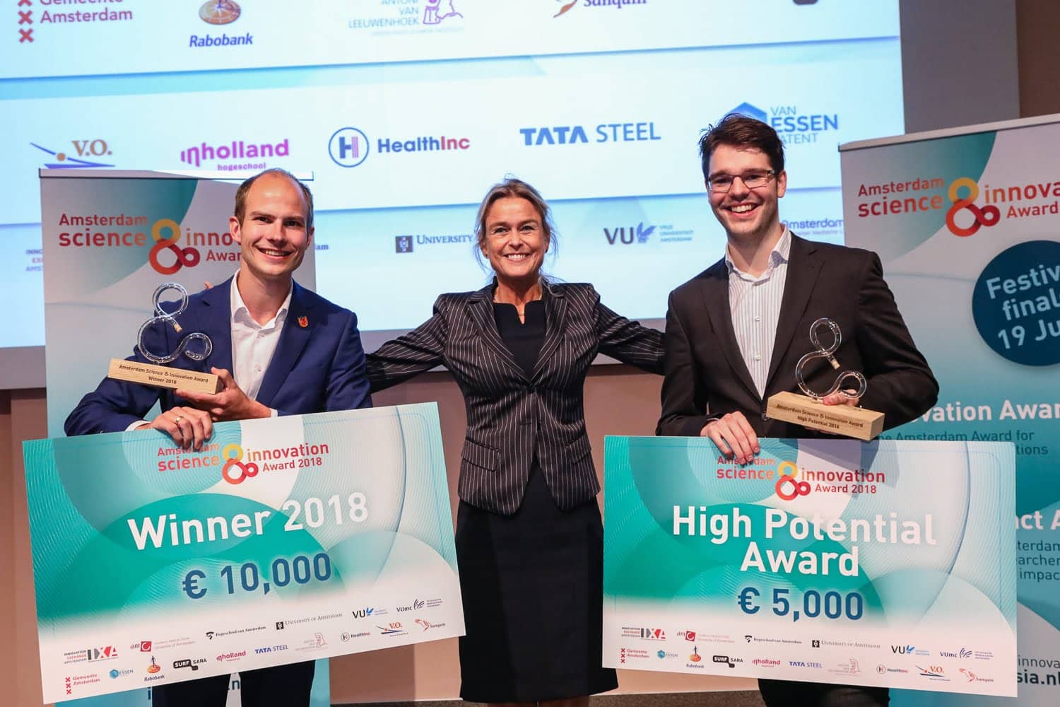 A mobile scanner for ambulance to measure brain waves wins Amsterdam Science & Innovation Award 2018
