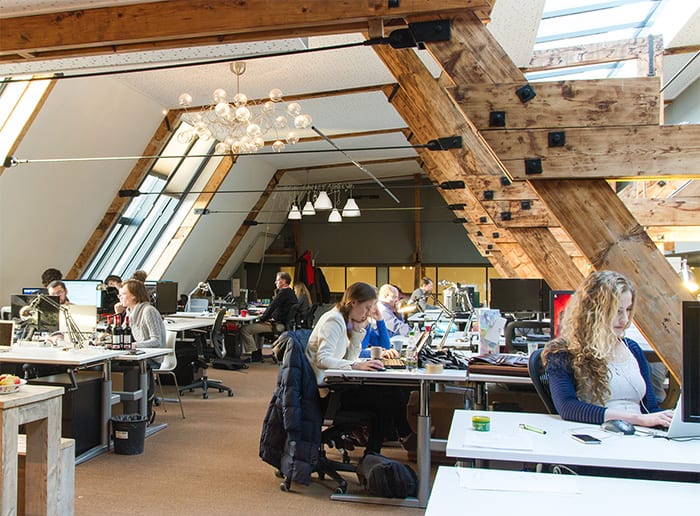 Startupoffices in Amsterdam: BovendeBalie kent gezellige sfeer op prachtige locatie