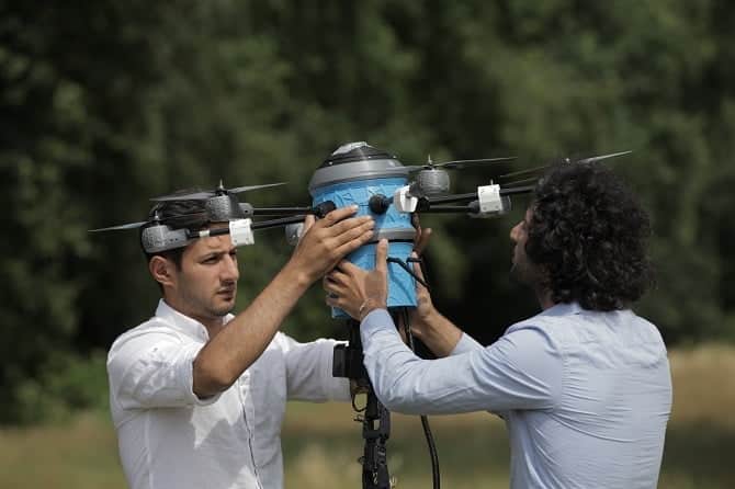 Getting rid of land mines with the Mine Kafon Drone