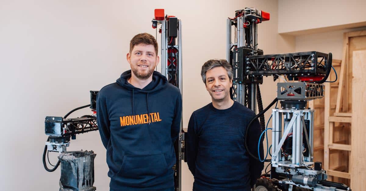 Amsterdam-based Monumental exits stealth mode with €23.2M funding; plans to automate on-site construction with robotics and software
