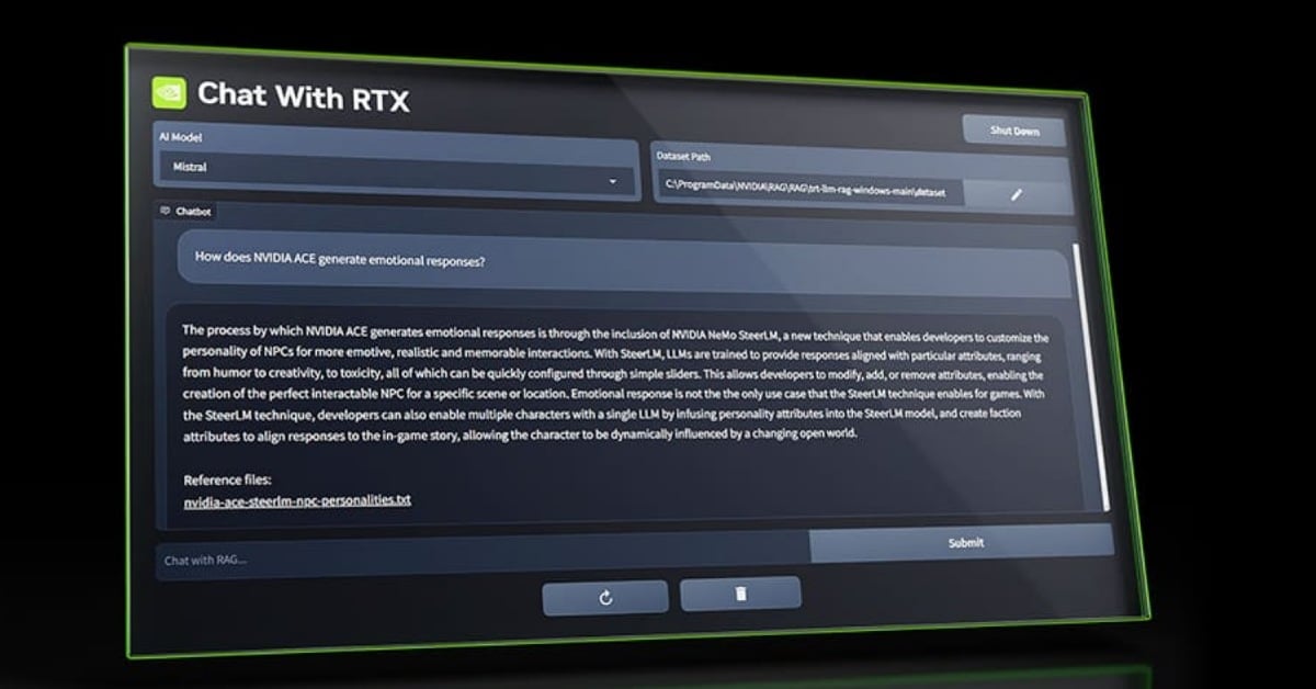 NVIDIA unveils ChatGPT-rival ‘Chat with RTX’, an AI chatbot that runs locally on your PC