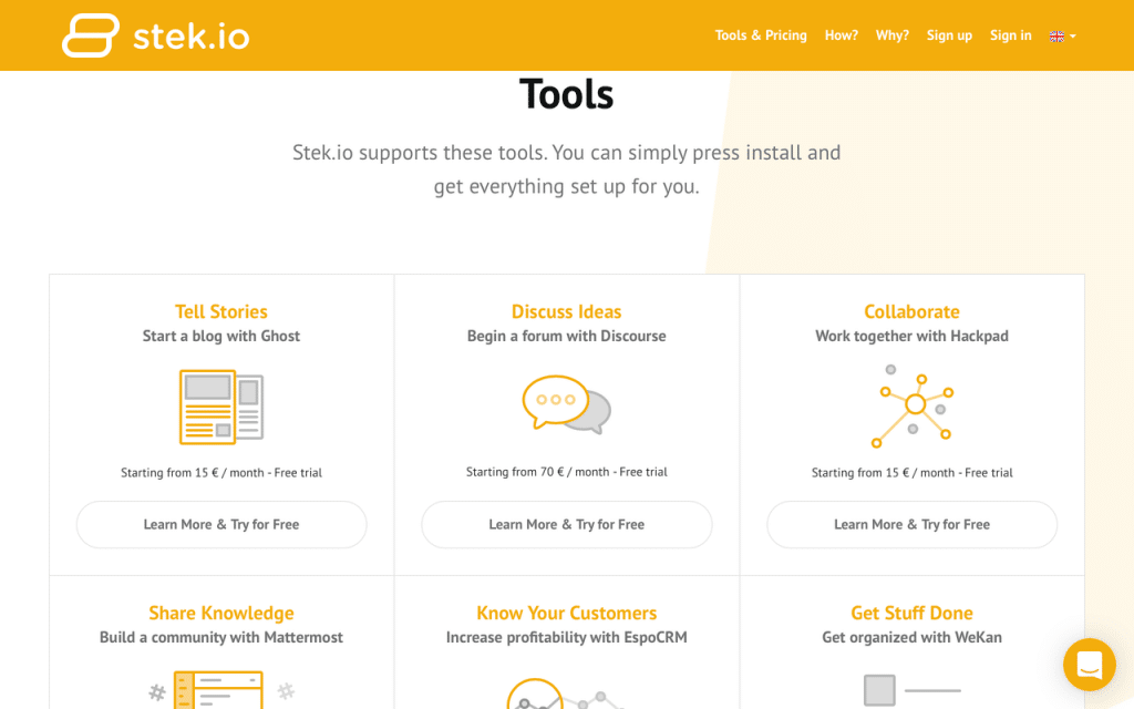 Stek.io Open Source Tools