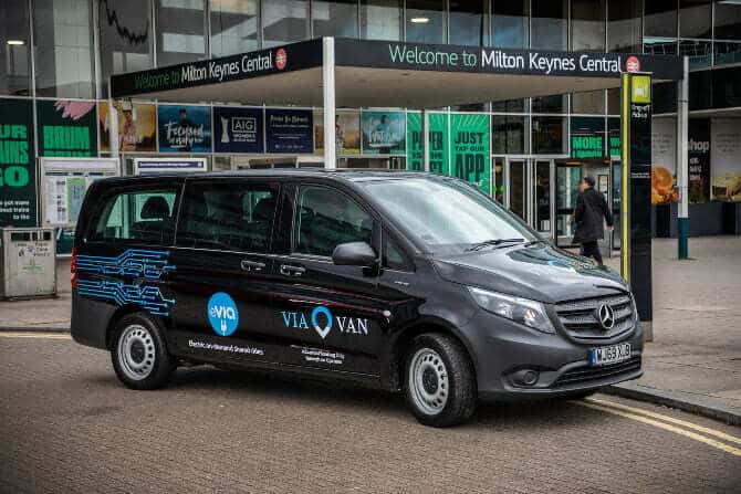 ViaVan launches all electric van fleet in Milton Keynes: 9 shared transport services springing up across Europe