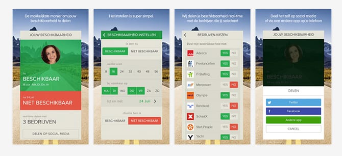 Nederlandse app Timebox brengt beschikbaarheid flexwerkers in kaart