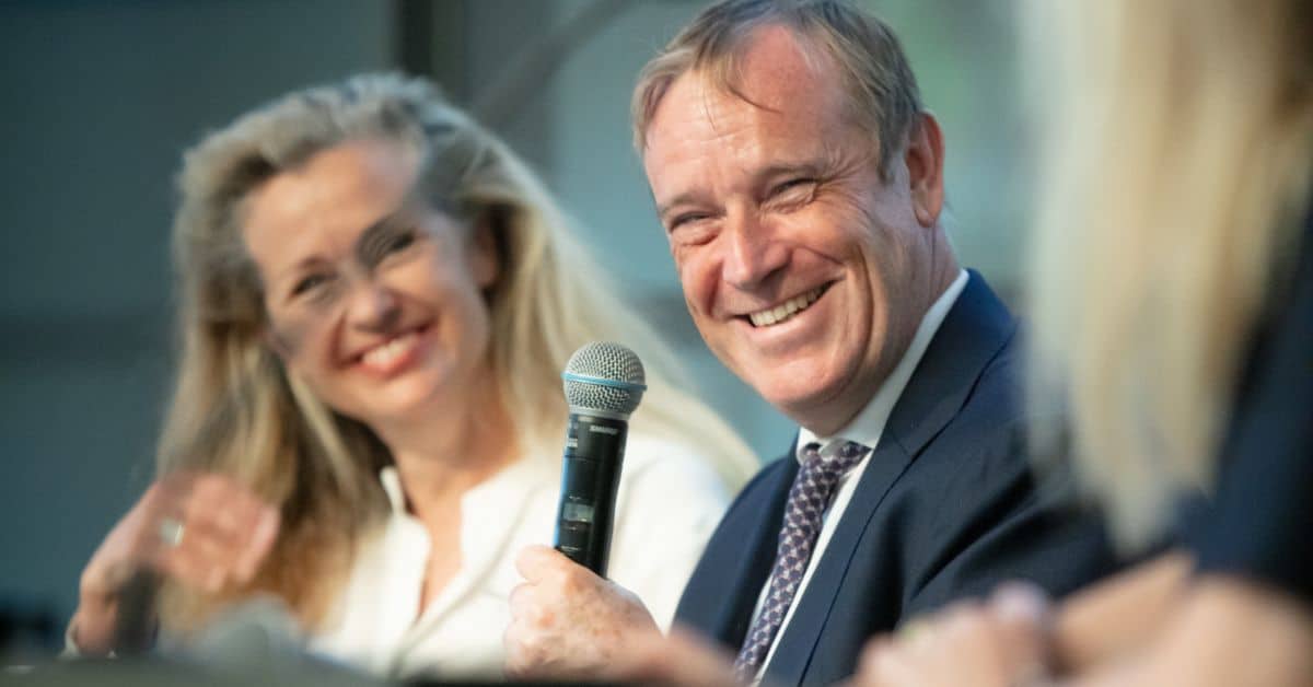 EIF: Willemijn Verloop (Rubio Impact Ventures) and EIF Deputy Chief Executive Roger Havenith.