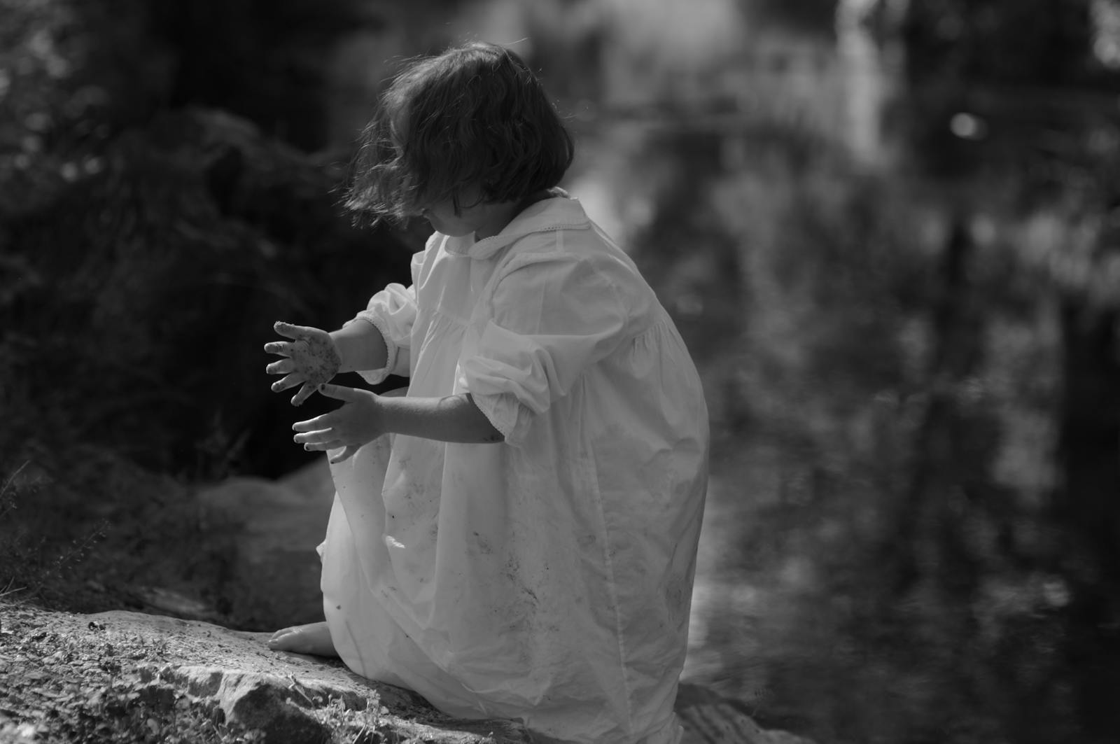 person reflecting quietly