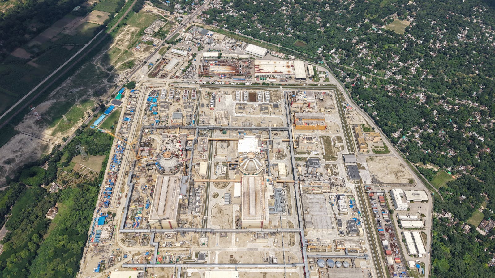 nuclear reactor construction site
