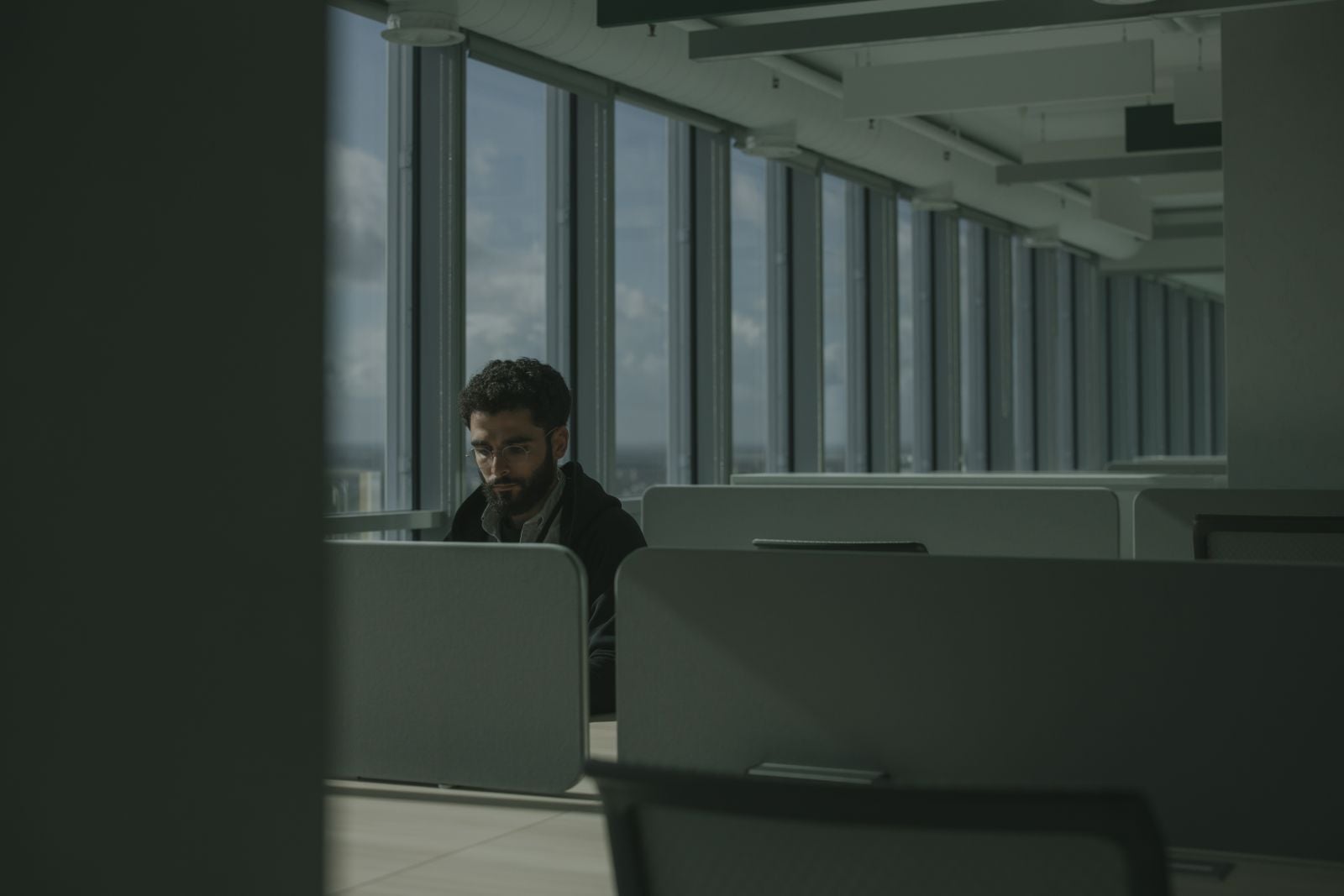 quiet office worker