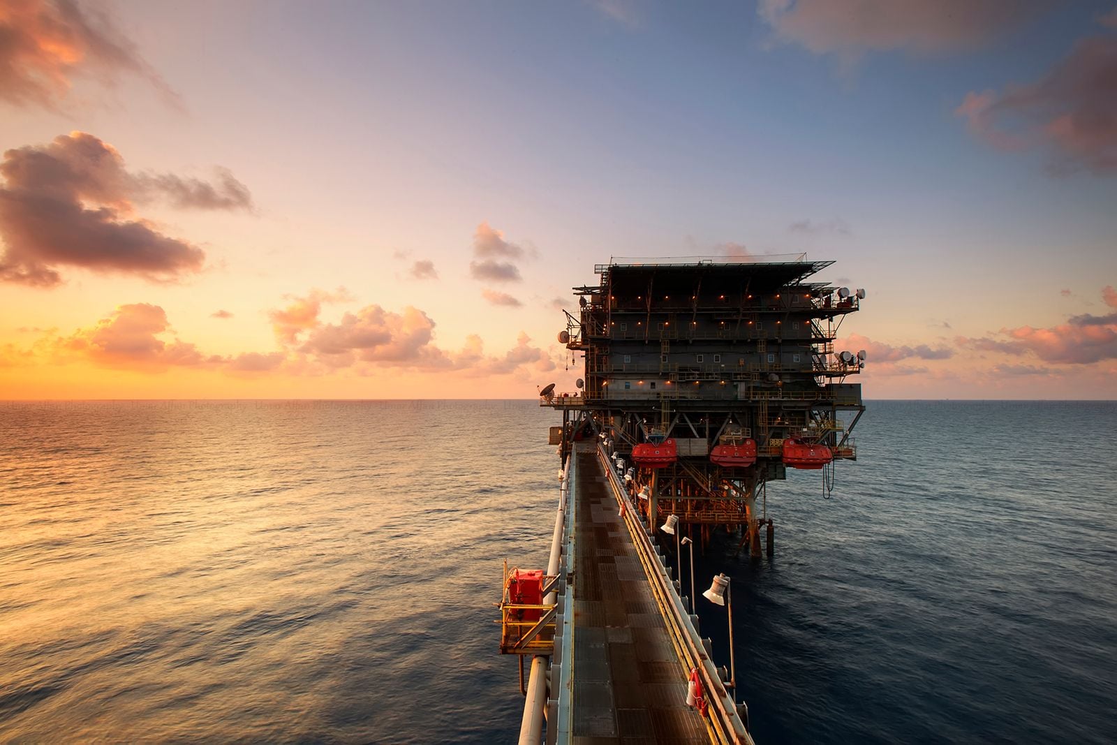 North Sea oil platform