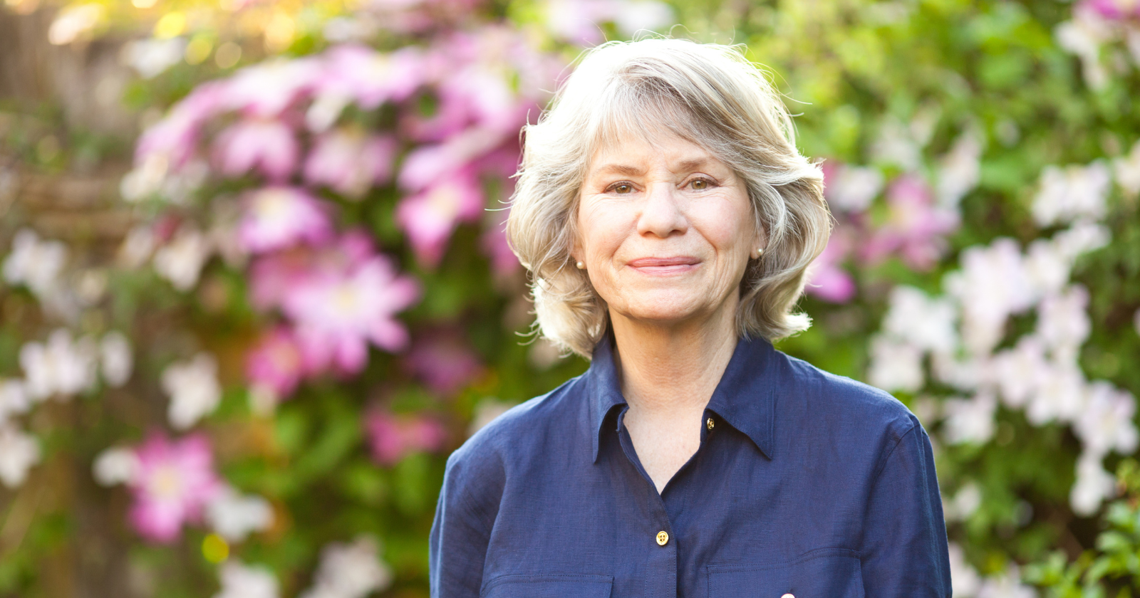 Portrait of an older woman outdoors